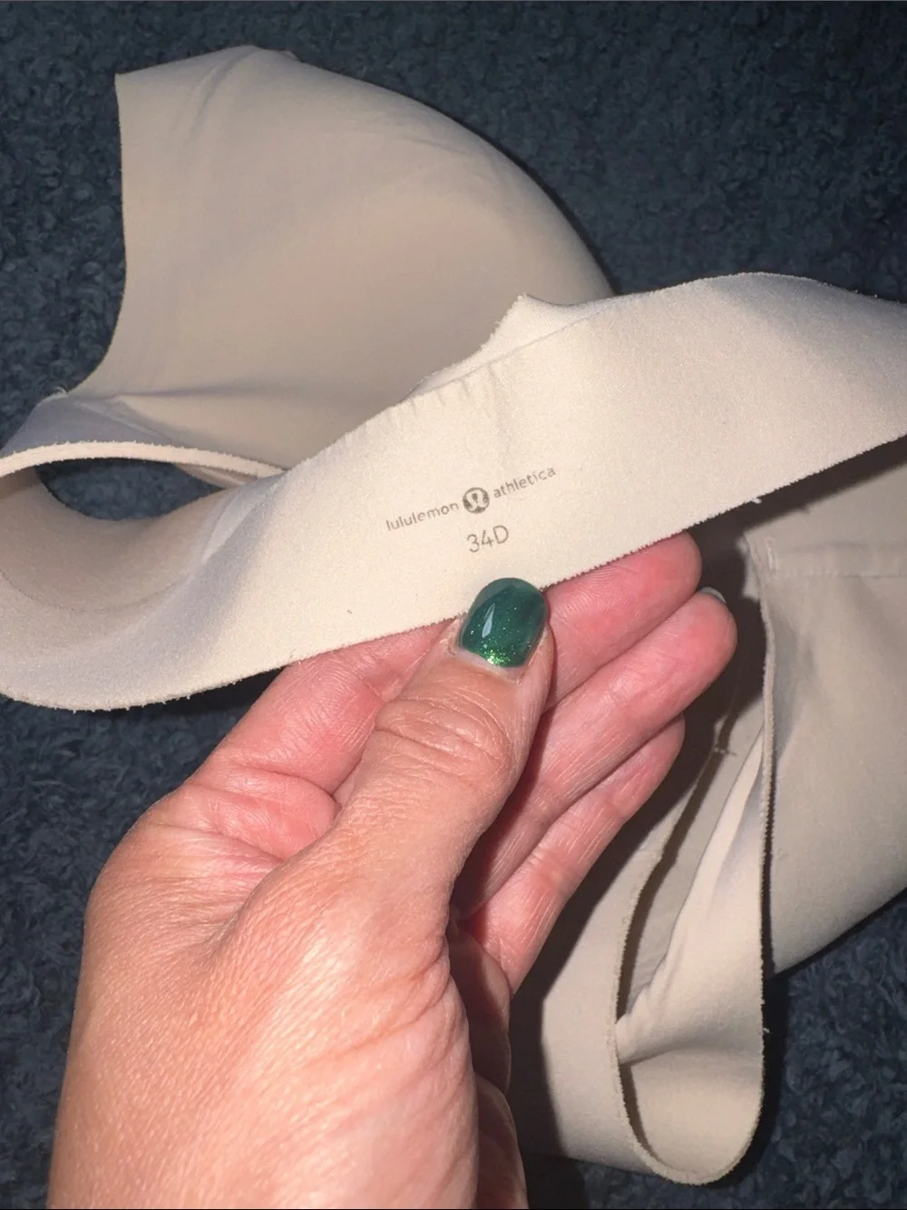 lululemon athletica Nude Front-Zip Support Sports Bra